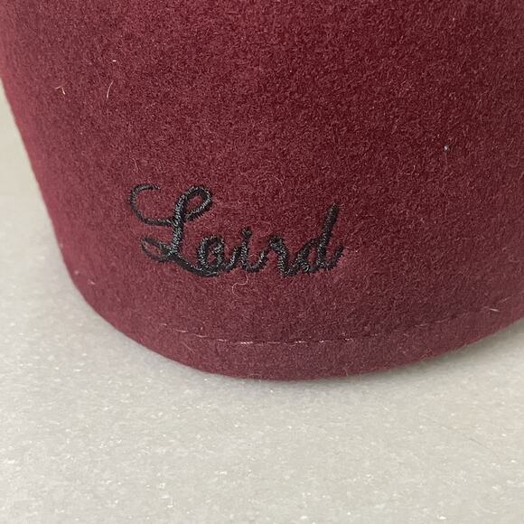 Laird Hatters Cranberry Maroon Wool Duckbill Cap Hat Equestrian England Women Sm main image 6